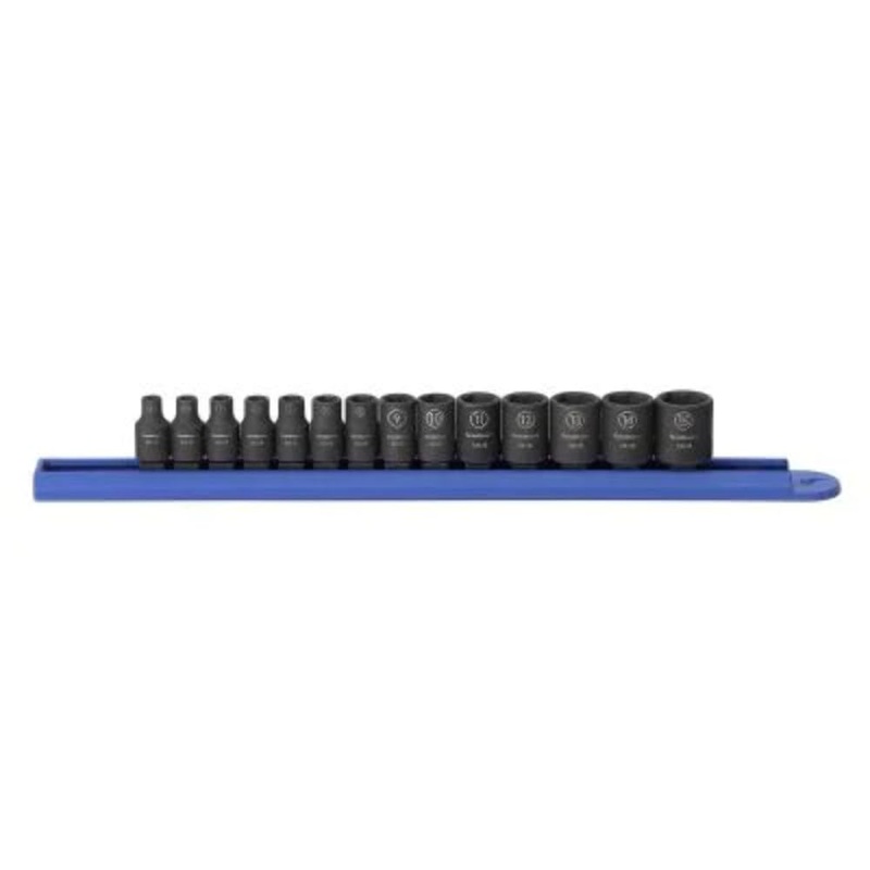 GEARWRENCH 1/4 Drive Standard Impact Metric Socket Set 14 Piece, 6 Point – 84907