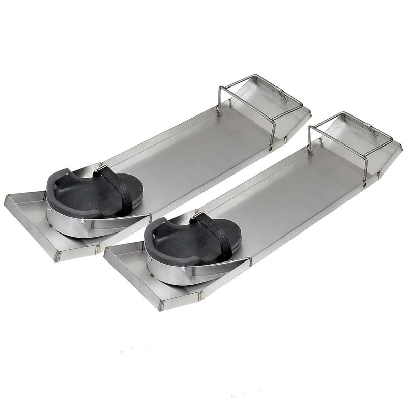 Kraft Tool (CC162) 28-Inch by 8-Inch Lightweight Stainless Steel Knee Boards, Pair