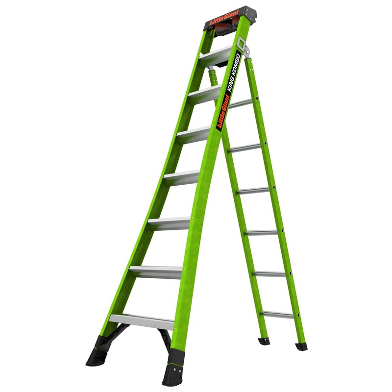 Little Giant Ladder Systems 13908-001 King Kombo 3-in-1 Ladder, 8 Ft, Green