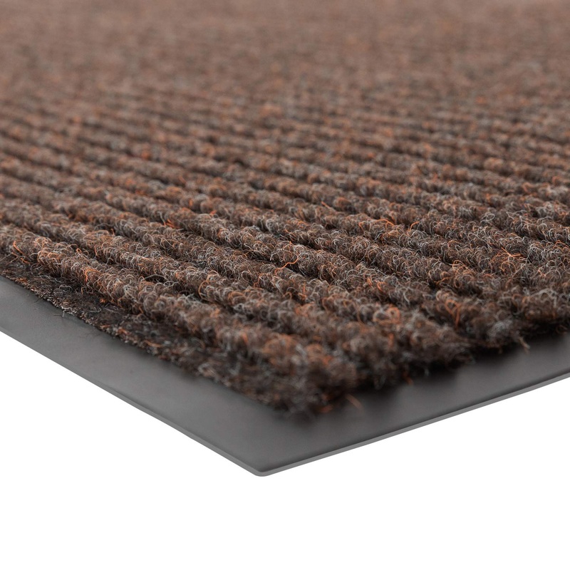 Notrax | 109S0034BR | Notrax 109 Brush Step Carpeted Indoor/Outdoor Entrance Mat for Home or Office, 3′ X 4′, Absorbent Slip Resistant Heavy Duty Entry Mat, Brown, 109S0034BR