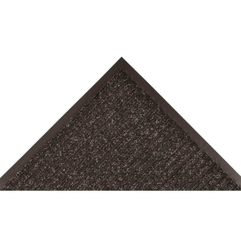 Notrax | 117S0048CH | NoTrax 117 Heritage Rib Carpeted Entrance Mat for Lobbies and Indoor Entranceways, 4′ x 8′, Absorbent Indoor Commercial Rug for Home or Office, Charcoal, 117S0048CH