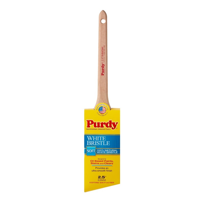 Purdy 144024425 White Bristle Adjutant Paint Brush, 2.5 Inch