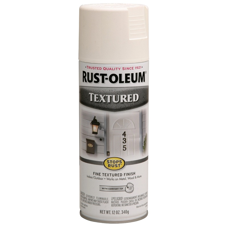 Rust-Oleum 7225830 Textured Spray Paint, 12 oz, White (Pack of 1)