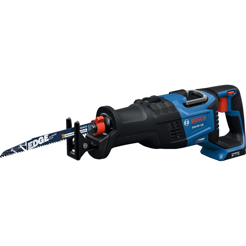BOSCH GSA18V-126N PROFACTOR 18V Reciprocating Saw – 1-1/4 Stroke, 0-3000 SPM, BITURBO Brushless, KickBack Control, 6 Speed Settings, Tool-Free Blade Change (Bare Tool)