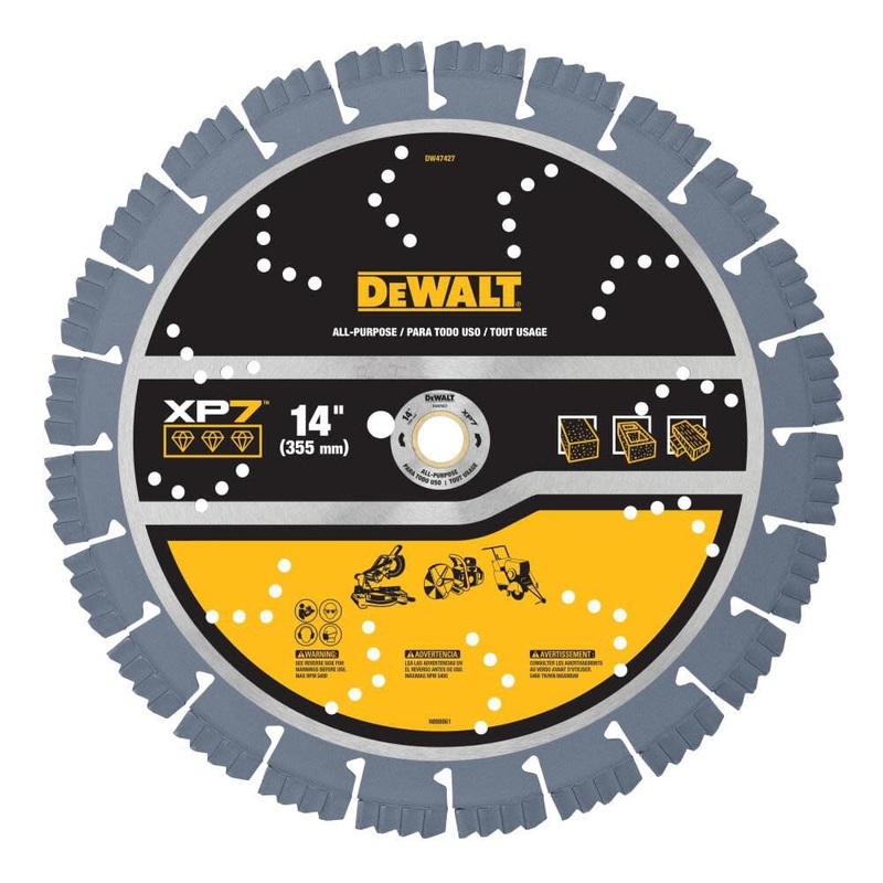 DEWALT (DW47427) Diamond Blade, All Purpose, Segmented XP7, 14 in.