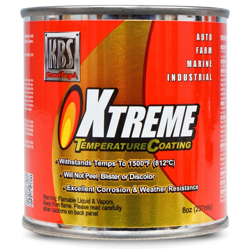 KBS Coatings 65203 Aluminum Xtreme Temperature Coating – 8 fl. oz.