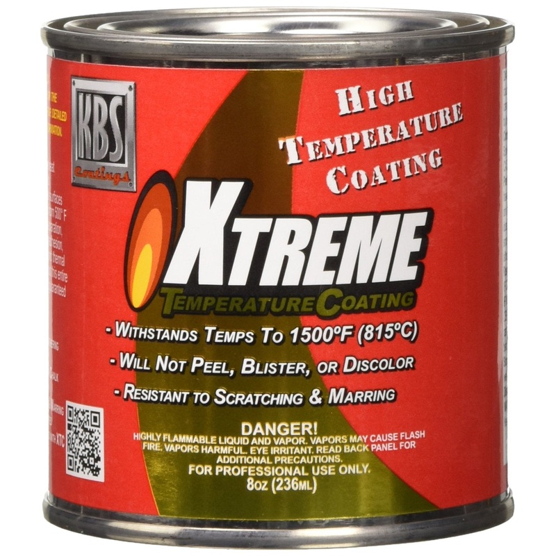 KBS Coatings 65205 Cast Iron Grey Xtreme Temperature Coating – 8 fl. oz.