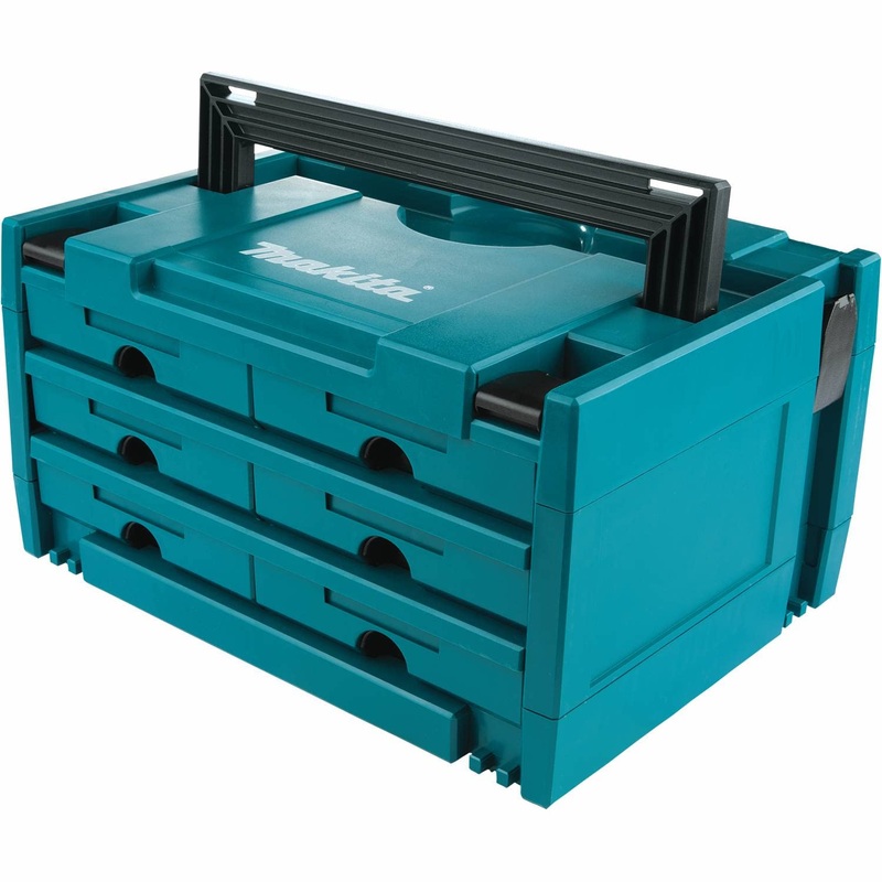 Makita P-84333 MAKPAC 6 Drawer Interlocking Case, 8-1/2 x 15-1/2 x 11-5/8