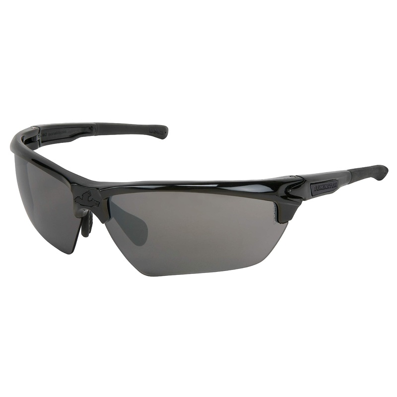 MCR Safety (DM1337BZ) Black Mirror Polarized Dominator DM3 Safety Glasses with Black Frame