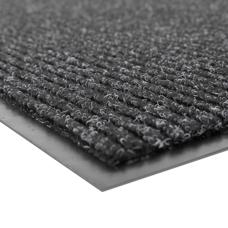 Notrax 109 Brush Step Carpeted Indoor/Outdoor Entrance Mat for Home or Office, 3′ X 10′, Absorbent Slip Resistant Heavy Duty Entry Mat, Charcoal, 109S0310CH