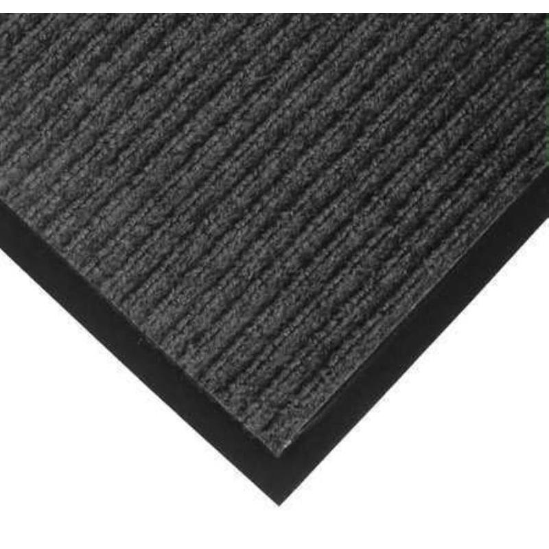 NoTrax 117 Heritage Rib Carpeted Entrance Mat for Lobbies and Indoor Entranceways, 3′ x 6′, Absorbent Indoor Commercial Rug for Home or Office, Charcoal, 117S0036CH