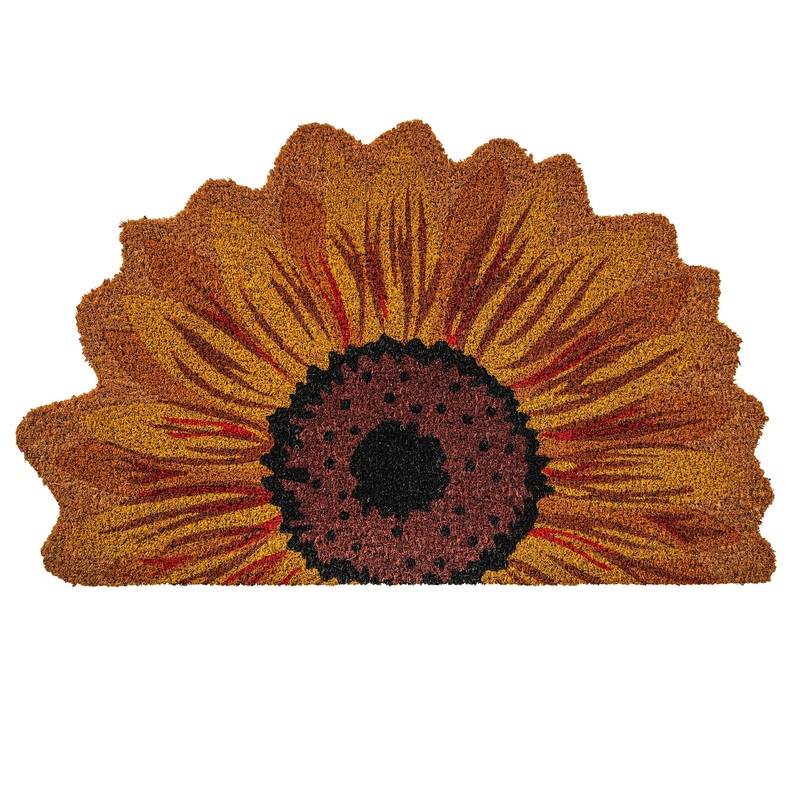 Notrax Sunflower, Vinyl-Backed Natural Coir Doormat, Entry Mat for Indoor or Outdoor Use, 18×30, C12 (C12S1830SR)