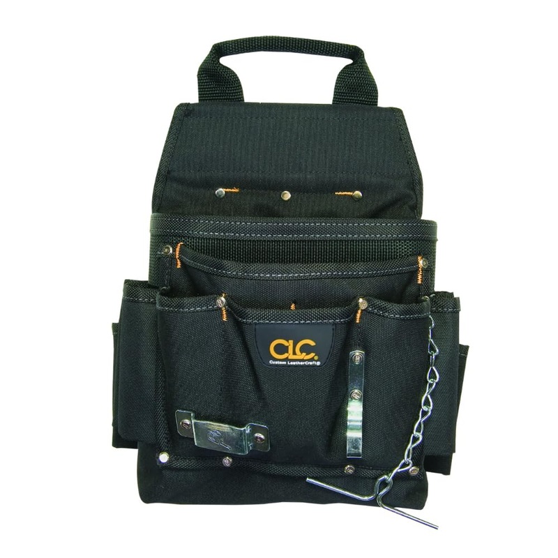 CLC Custom Leathercraft 5505 Professional Electrician’s Tool Pouch, Ballistic Poly, 12Pocket , Black