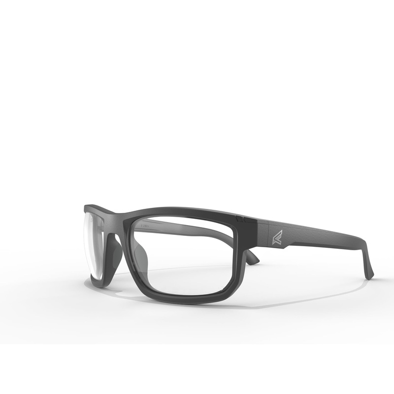 EDGE Defiance Z87 Wayfarer Safety Sunglasses (Matte Black, Clear Vapor Shield Lens), Anti-fog Z87 Clear Safety Glasses, Shatter Resistant, ANSI Compliant Men’s Sunglasses