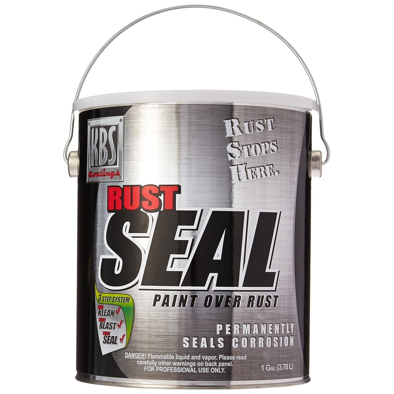 KBS Coatings 4501 Gloss Black RustSeal – 1 Gallon Covers 200 sq ft, Proven Rust Prevention