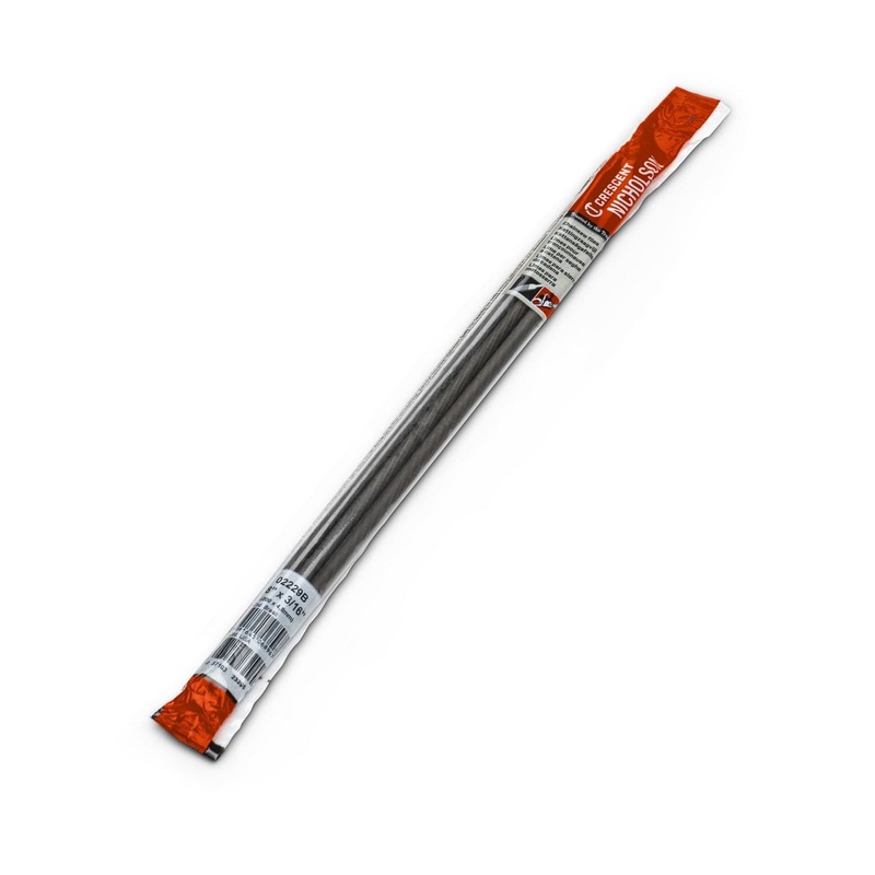 Nicholson 02229B 8 x 3/16 Round Chainsaw File, Knurl Cut, 3 Files per Sealed