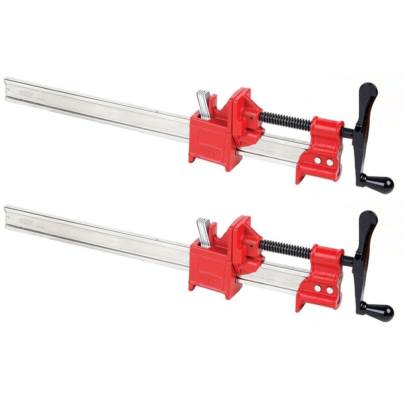 One (1) Pair BESSEY 30 Heavy-Duty IBeam Bar Clamps for Woodworking