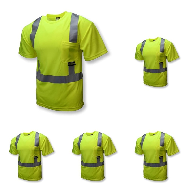 Radians ST11B Type R Class 2 Short Sleeve Black Bottom T-Shirt – Orange/Black – Size 2X