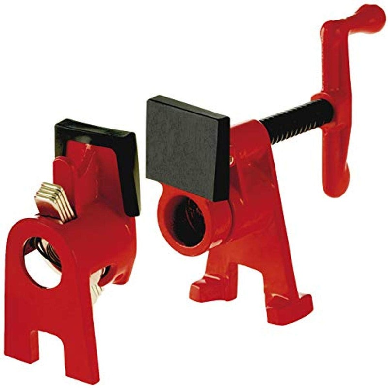 Bessey BPC-H34, 3/4-In. H Style Pipe Clamps – Incredibly Versatile, Easy To Assemble, Indespensable Workshop Clamp For Woodworking, Carpentry, Home Improvement, and DIY Projects