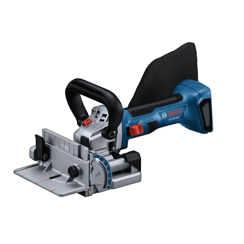 BOSCH GFF18V-086N 18V Brushless Biscuit Joiner – Cordless Woodworking Tool for Accurate Joints, Adjustable Cutting Depth, Dust Extraction Port, Ergonomic Design for Cabinetry & Furniture Making