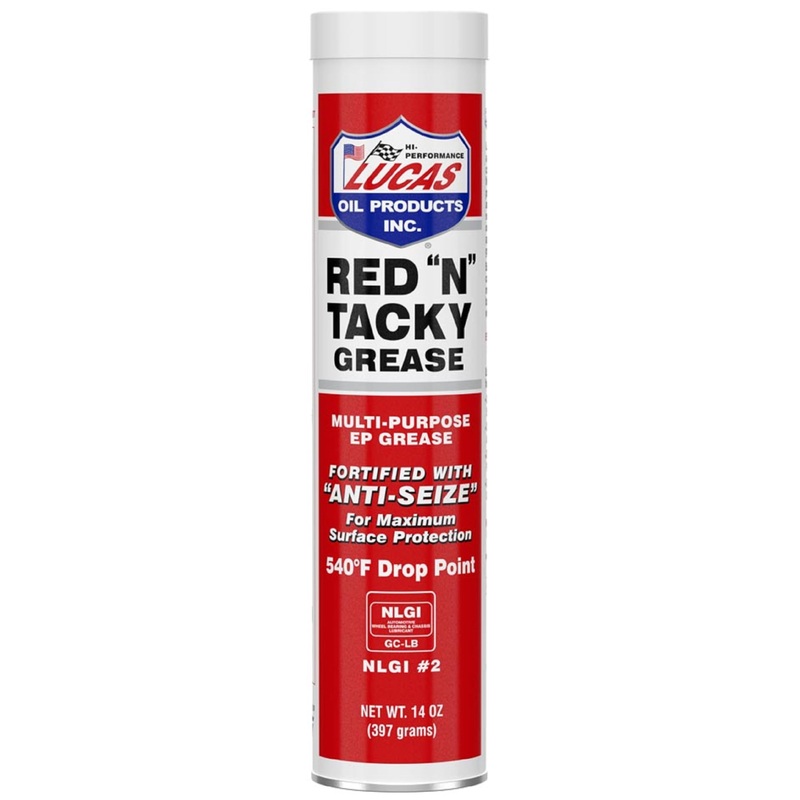 Lucas Oil 10005 Red ‘N’ Tacky Grease – 14 Ounce