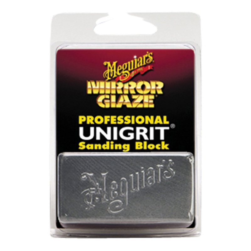 Meguiar’s Professional Mirror Glaze Unigrit Sanding Block 2,000 Grit K2000 – Professional-Grade – Precise, Uniform Grit for Even Sanding that’s Easy to Clean and Polish, 1 Block