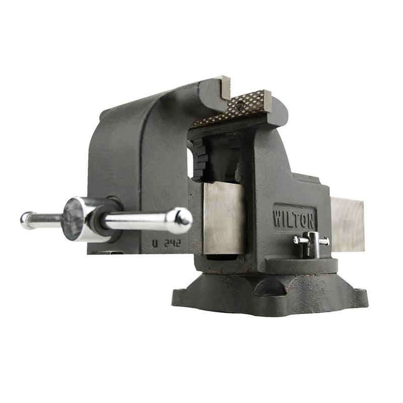 Wilton Shop Bench Vise, 6 Jaw Width, 6 Max Jaw Opening, 3-1/2 Throat (Model WS6)