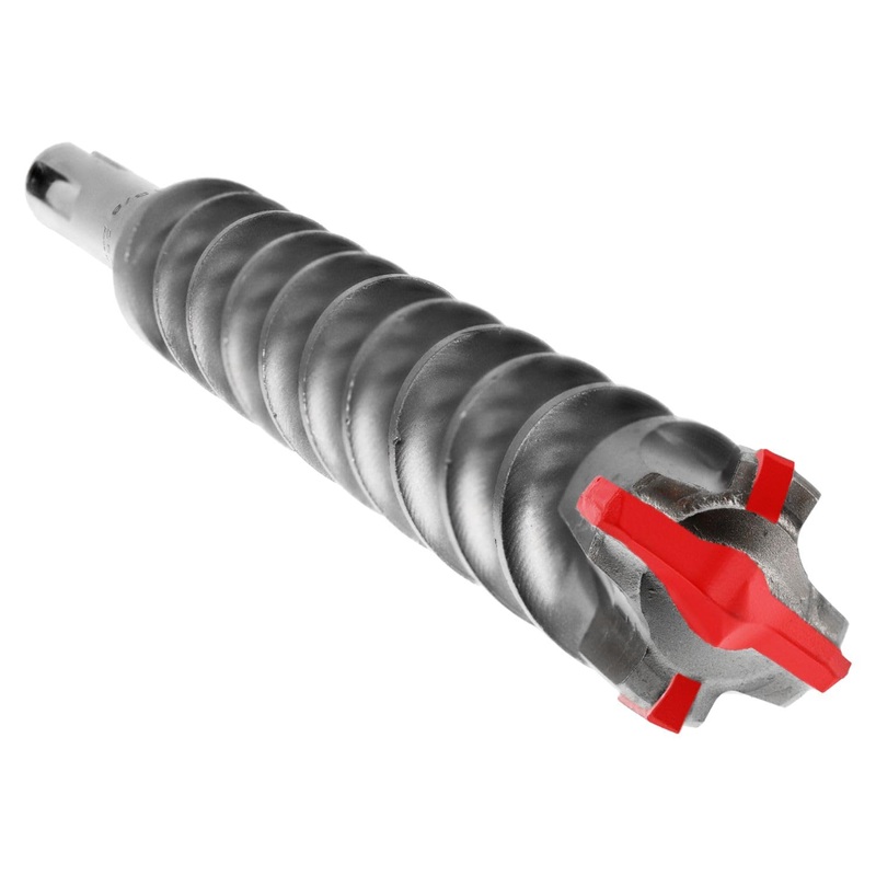 Diablo Rebar Demon SDS-Max 4-Cutter Carbide-Tipped Hammer Drill Bit – 1-3/8 Diameter, 21 Length, 16 Working Length – DMAMX1330