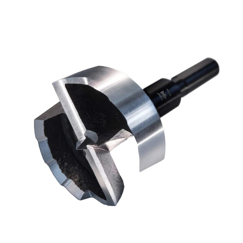 Fisch Black Shark 1-1/2 Forstner Drill Bit, Premium Forged Steel Bit for Woodworking, Precision Wave Design, No-Slip Shank  FSA-365839  Made in Austria 1-1/2