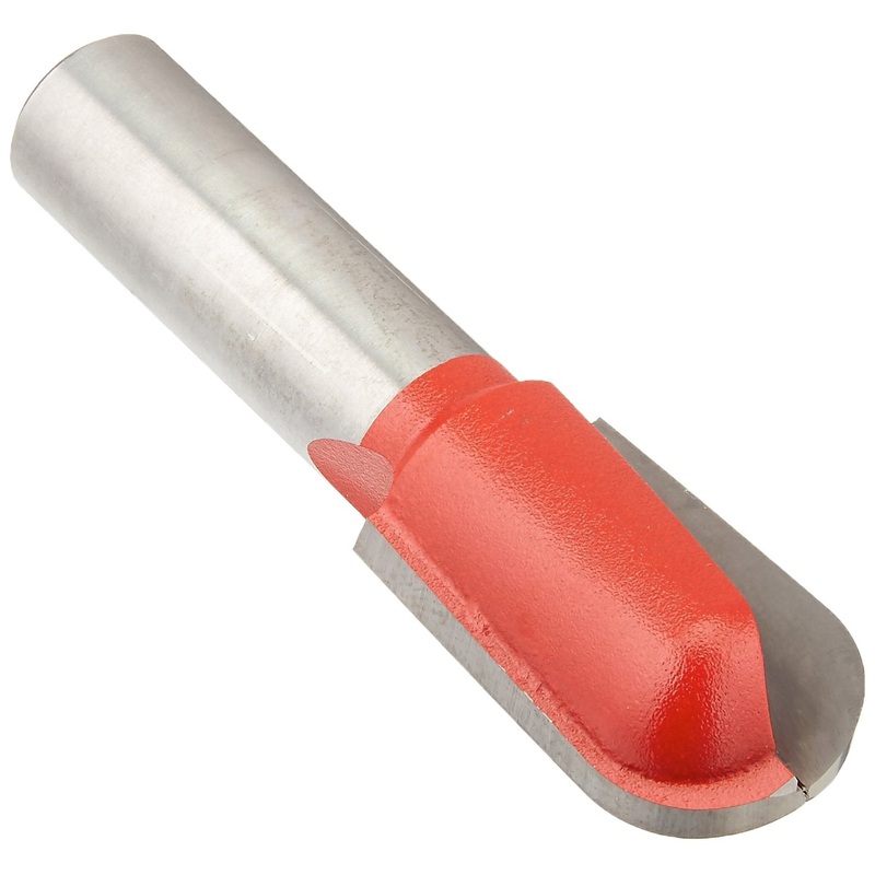 Freud 18-122: 3/8 Radius Round Nose Bit with 1/2 shank, 2-13/16 overall length, Perma-shield Coating Red