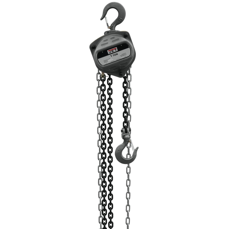 JET 1-Ton Hand Chain Hoist, 20′ Lift (Model S90-100-20)
