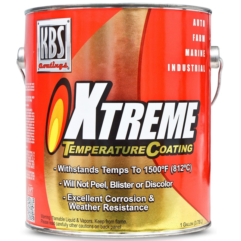 KBS Coatings 65602 Jet Black Xtreme Temperature Coating – 5 Gallon