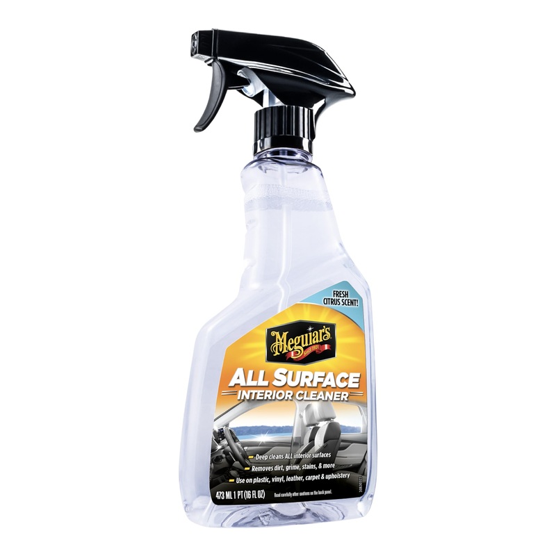 Meguiar’s All Surface Interior Cleaner – All Purpose Interior Cleaner Quickly and Safely Cleans All Your Surfaces and Leaves Behind a Pleasant Scent, 16oz
