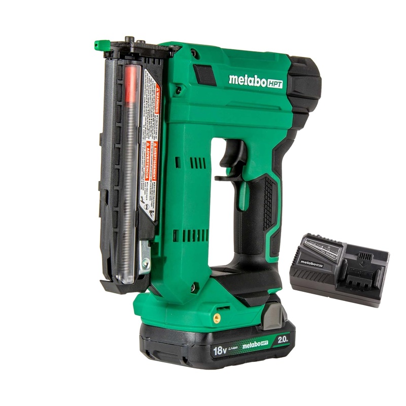 Metabo HPT 18V MultiVolt Cordless 23-Gauge Pin Nailer Kit | Includes Battery and Charger | Double Trigger for Maximum Safety | One Piece Nose Structure | Dry Fire Lockout | NP1835DA