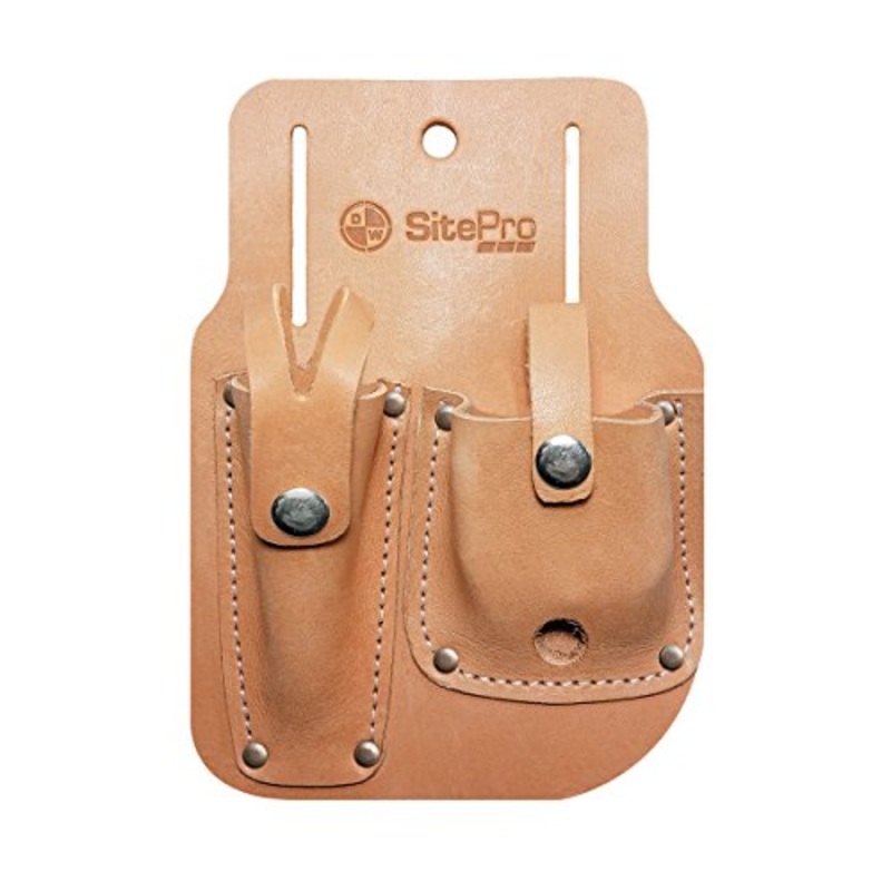 SitePro Gammon Reel and Plumb Bob Leather Sheath