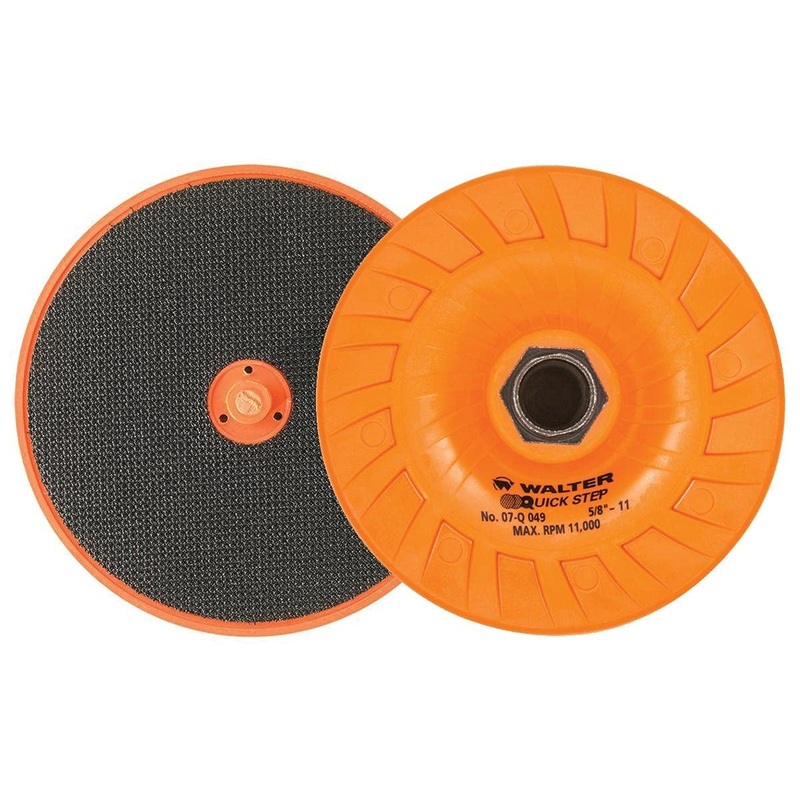 Walter Surface Technologies 07Q049 Quick-Step Backing Pad – Grinding Wheel Pads