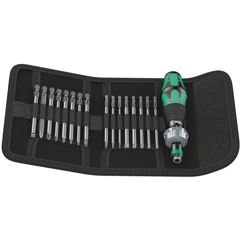 Wera – 5051041001 Kraftform Kompakt 60 RA Ratcheting Screwdriver Set, 17-Piece