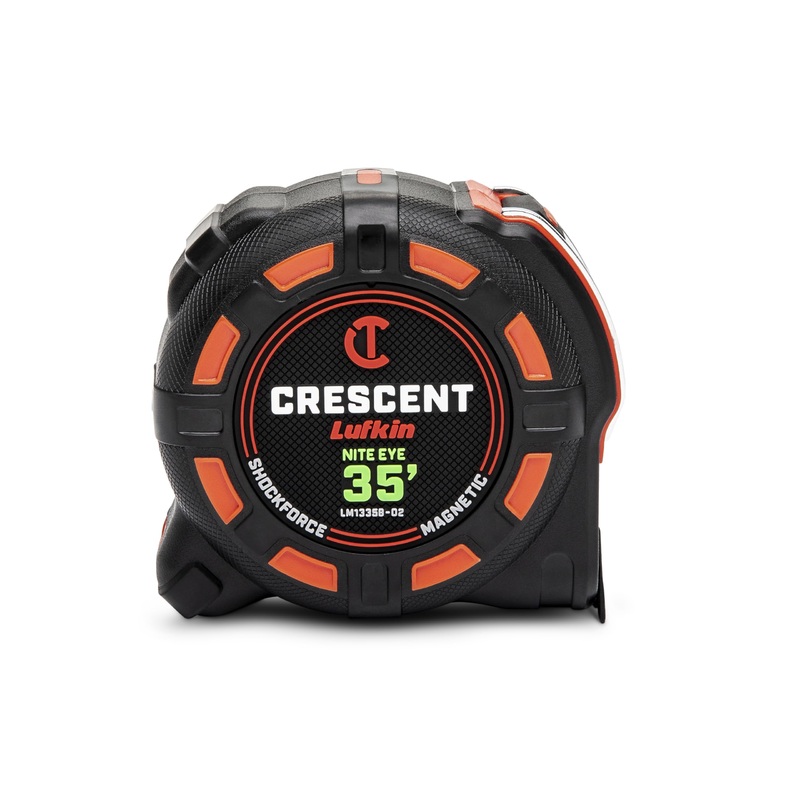 Crescent Lufkin 35 Ft. SHOCKFORCE NITE EYE Magnetic Tape Measure – LM1335B-02