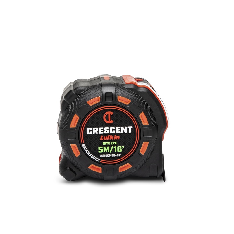 Crescent Lufkin 5 Meter / 16 Ft. SHOCKFORCE NITE EYE Tape Measure – L1316CMEB-02