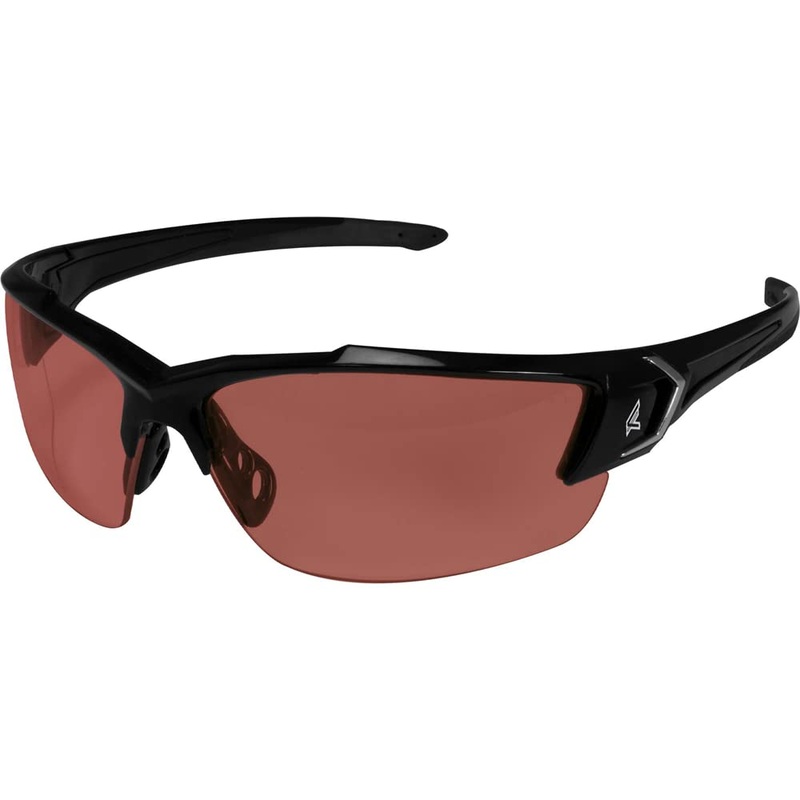 Edge SDK115-G2 Khor G2 Wrap-Around Safety Glasses, Anti-Scratch, Non-Slip, UV 400, Military Grade, ANSI/ISEA & MCEPS Compliant, 5.04 Wide, Black Frame / Copper Lens