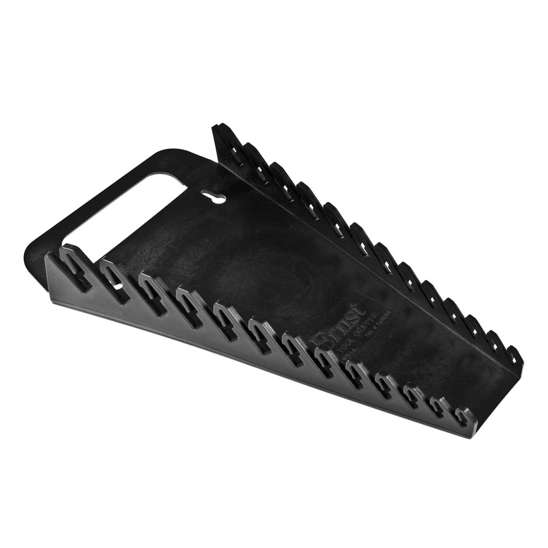 Ernst Manufacturing 5014 13-Wrench Portable Gripper Organizer – Versatile, One-Handed Access, Fits 1/4 to 1 & 6-19 mm Wrenches