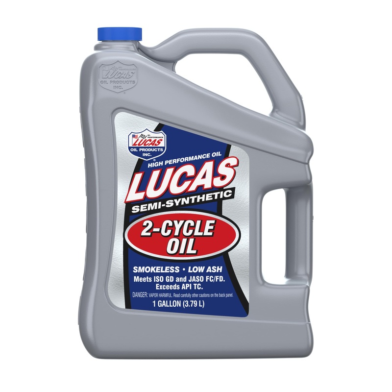 Lucas Oil 10115 Semi-Synthetic 2-Cycle Oil – 1 Gallon Jug
