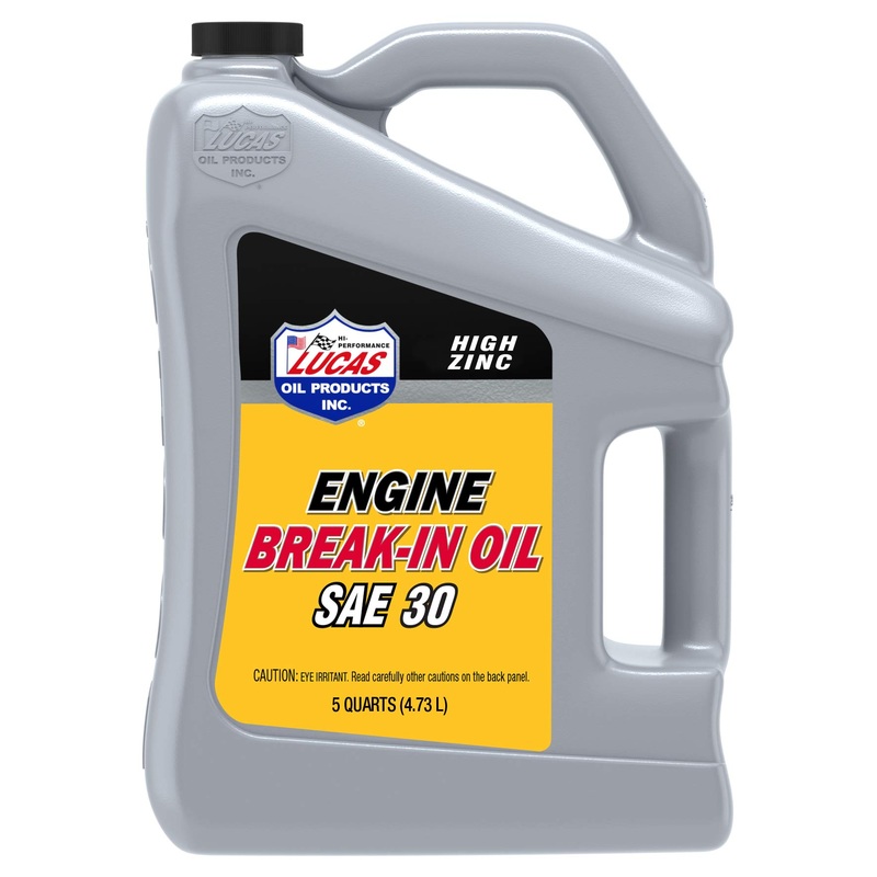 Lucas Oil 10631 SAE 30 Racing Engine Break-in Oil – 5 Quart
