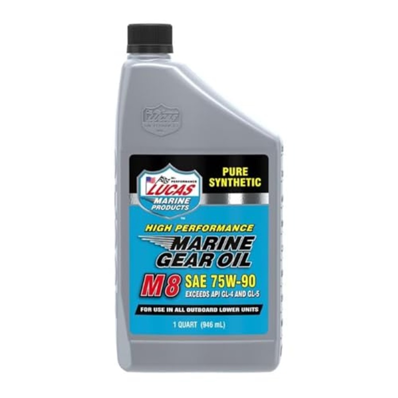 Lucas Oil 10652 High Performance Synthetic Marine Gear Oil SAE 75W-90 – 1 Quart