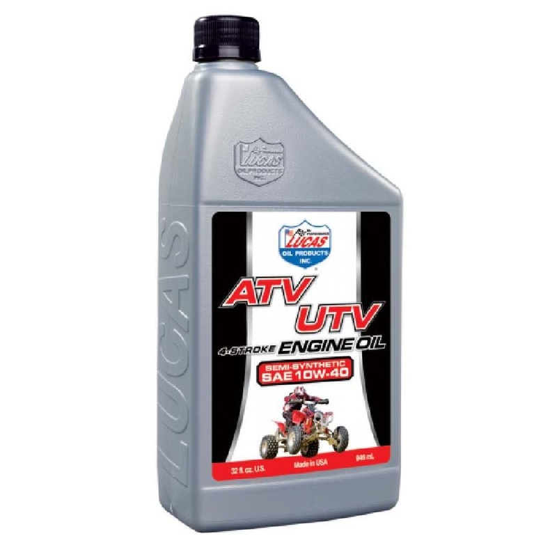 Lucas Oil 10720 Semi-Synthetic SAE 10W-40 ATV Engine Oil – 1 Quart