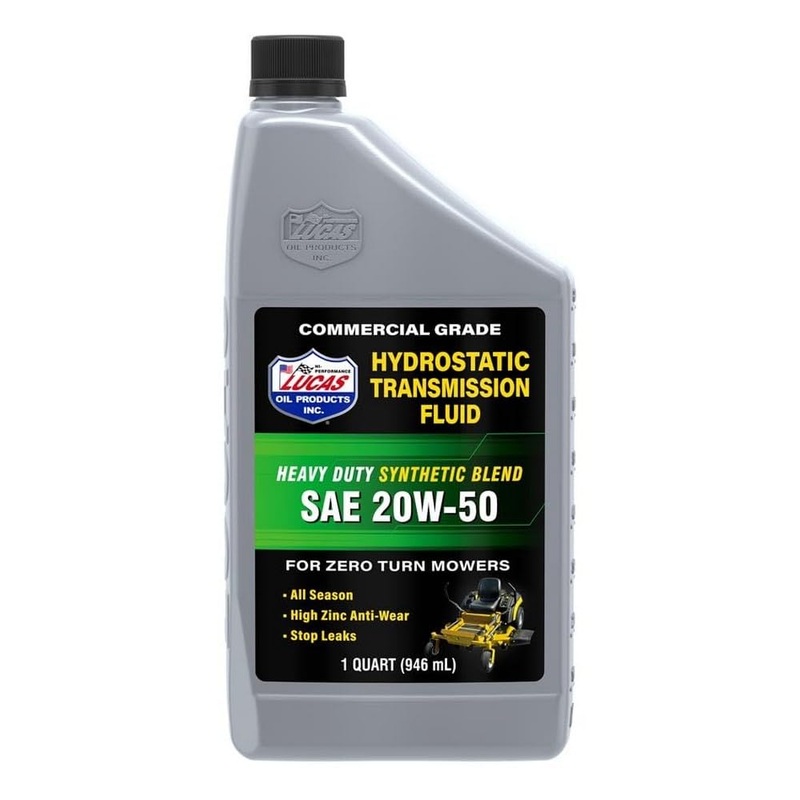 Lucas Oil 11300 Synthetic Blend SAE 20W-50 Hydrostatic Transmission Fluid – 1 Quart