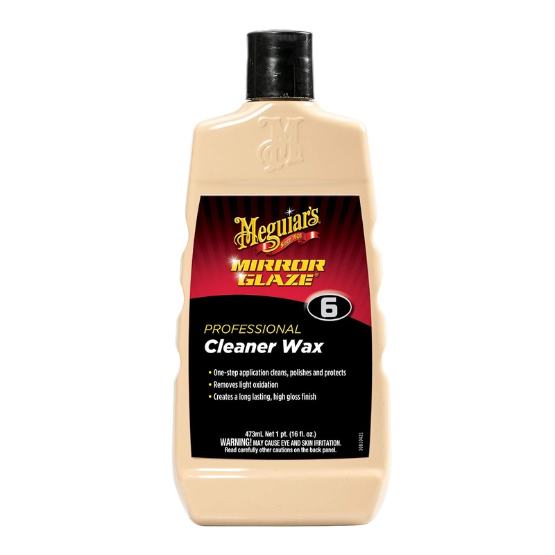 Meguiar’s Professional Cleaner Wax M0616 – Swirl and Scratch Remover, Car Polish, and Car Wax in One Liquid – One-Step for Professional Detailing, 16 Oz (Packaging May Vary)