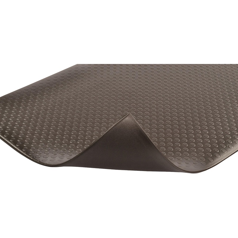 Notrax 417 Bubble Sof-Tred with Dyna-Shield 3′ x 5′ x 1/2 Anti Fatigue Mat, Slip Resistant Bubble Textured Surface, Ideal for Industrial and Commercial Workplaces, Black, 417S0035BL
