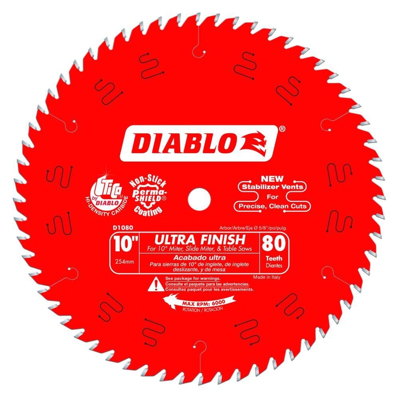 Diablo 10 80T Ultra Finish Saw Blade