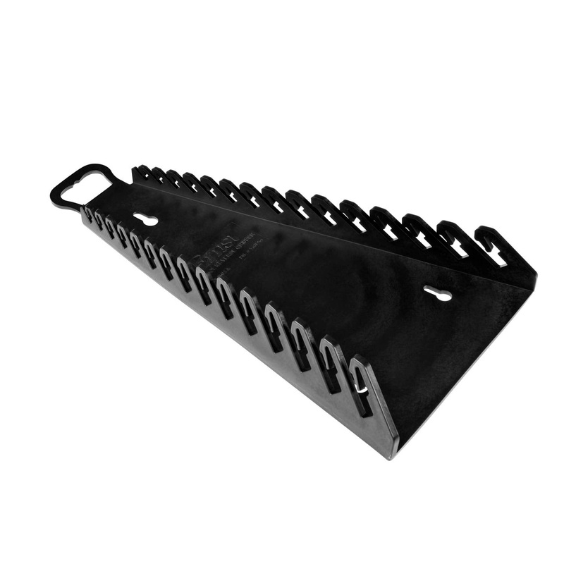 Ernst Manufacturing 5189 15-Wrench Reverse Gripper Portable Wrench Organization – Durable Flexible Grip, Fits 1/4 to 1 1/8 & 6-20 mm, Black